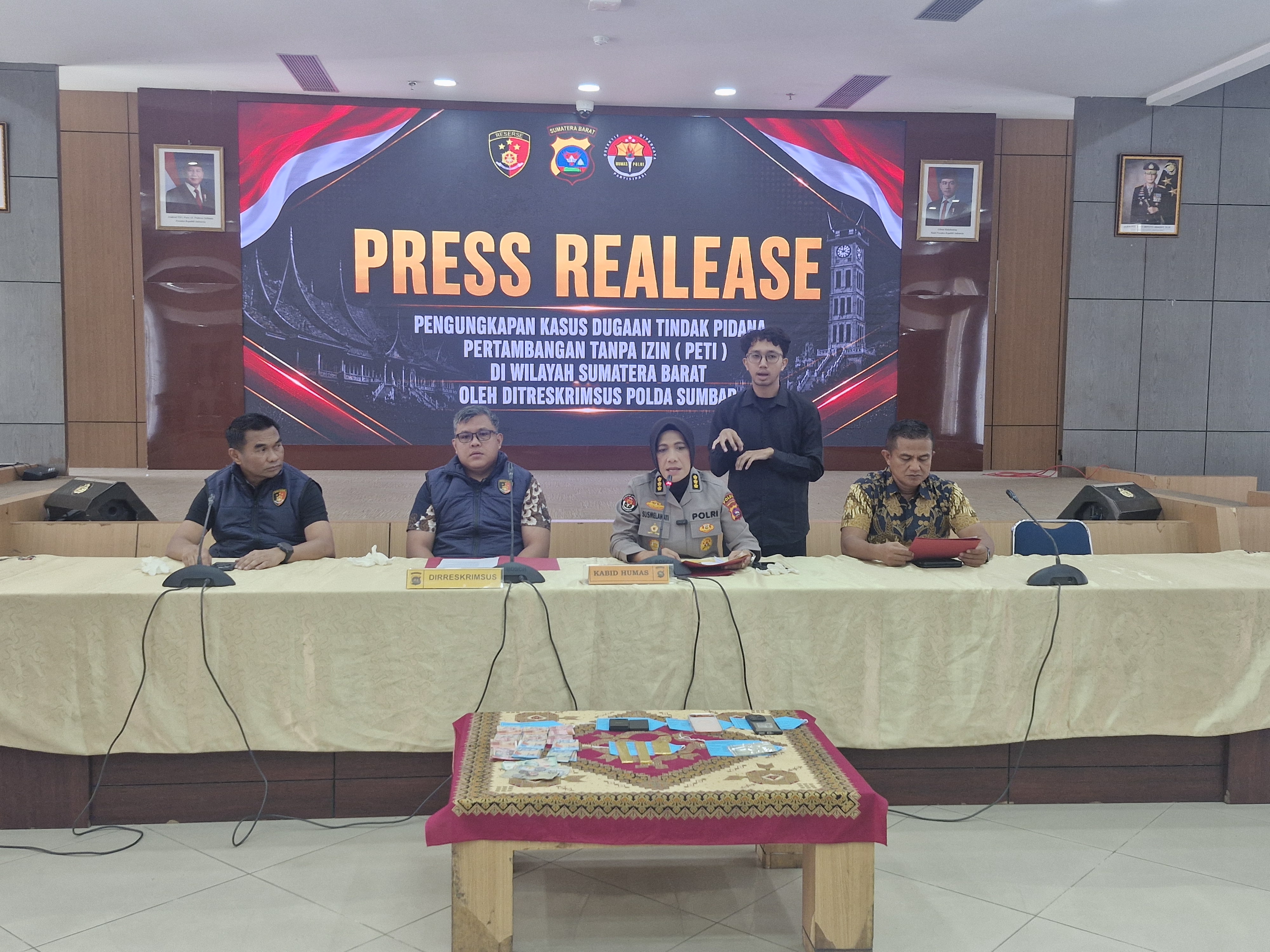 Berantas Tambang Ilegal, Ditreskrimsus Polda Sumbar Bongkar 3 Kasus PETI Selama Juli–Agustus 2026