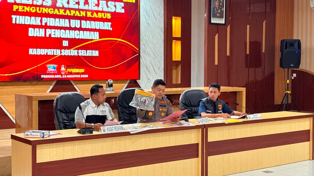 Polres Solok Selatan Usut Kasus Persetubuhan Berbuntut Pengancaman Sajam, Perburuan Terhadap Pelaku dan Ayahnya Terus Berlanjut