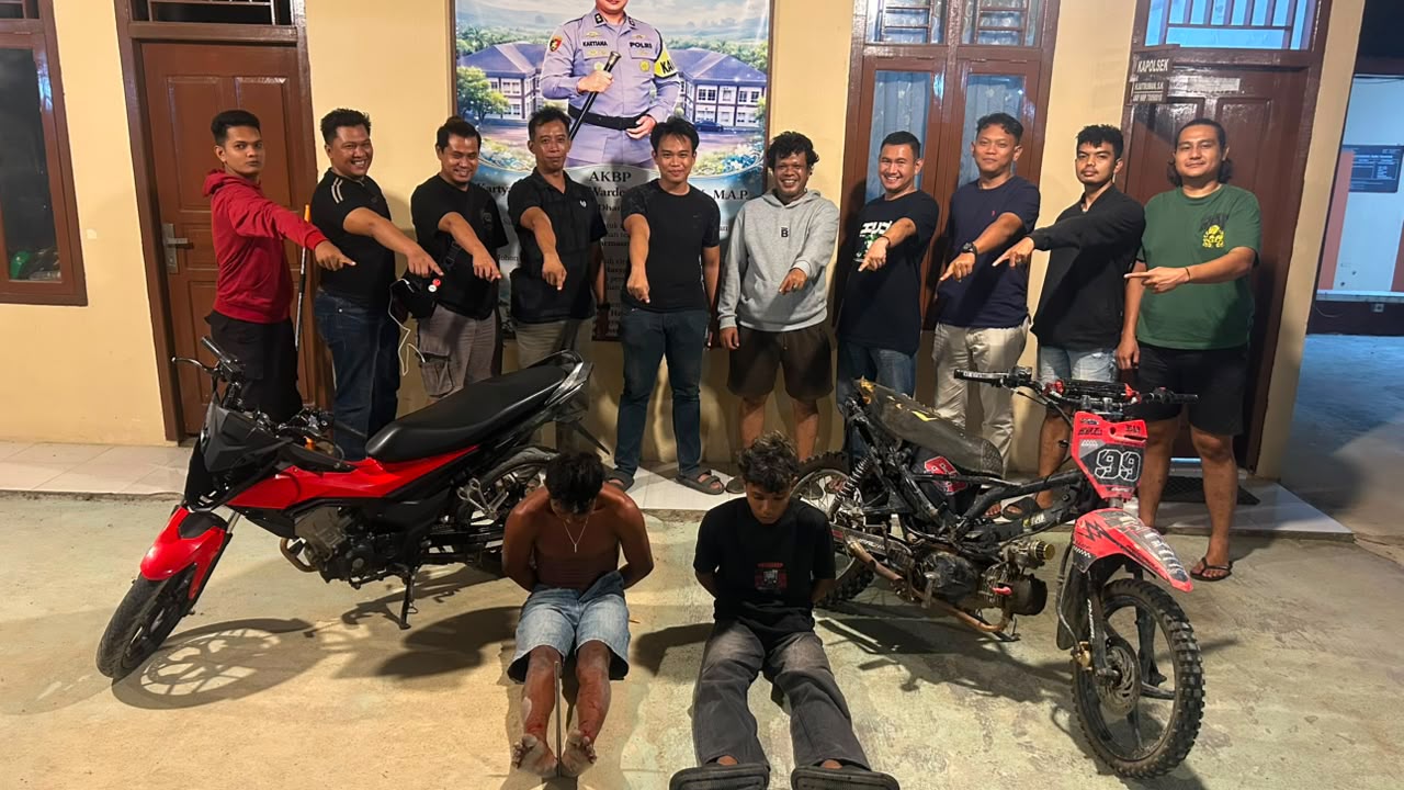 Polsek Sungai Rumbai Barhasil Tangkap Dua Pelaku Curat