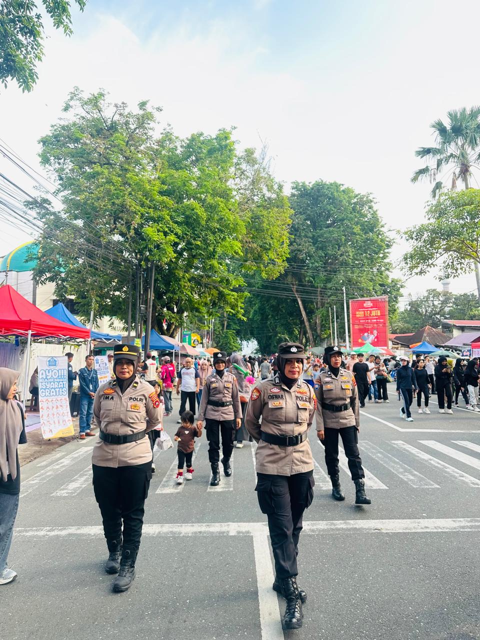 Polresta Padang Amankan Car Free Day dan Olahraga Masyarakat, Sisipkan Imbauan Kewaspadaan Bencana