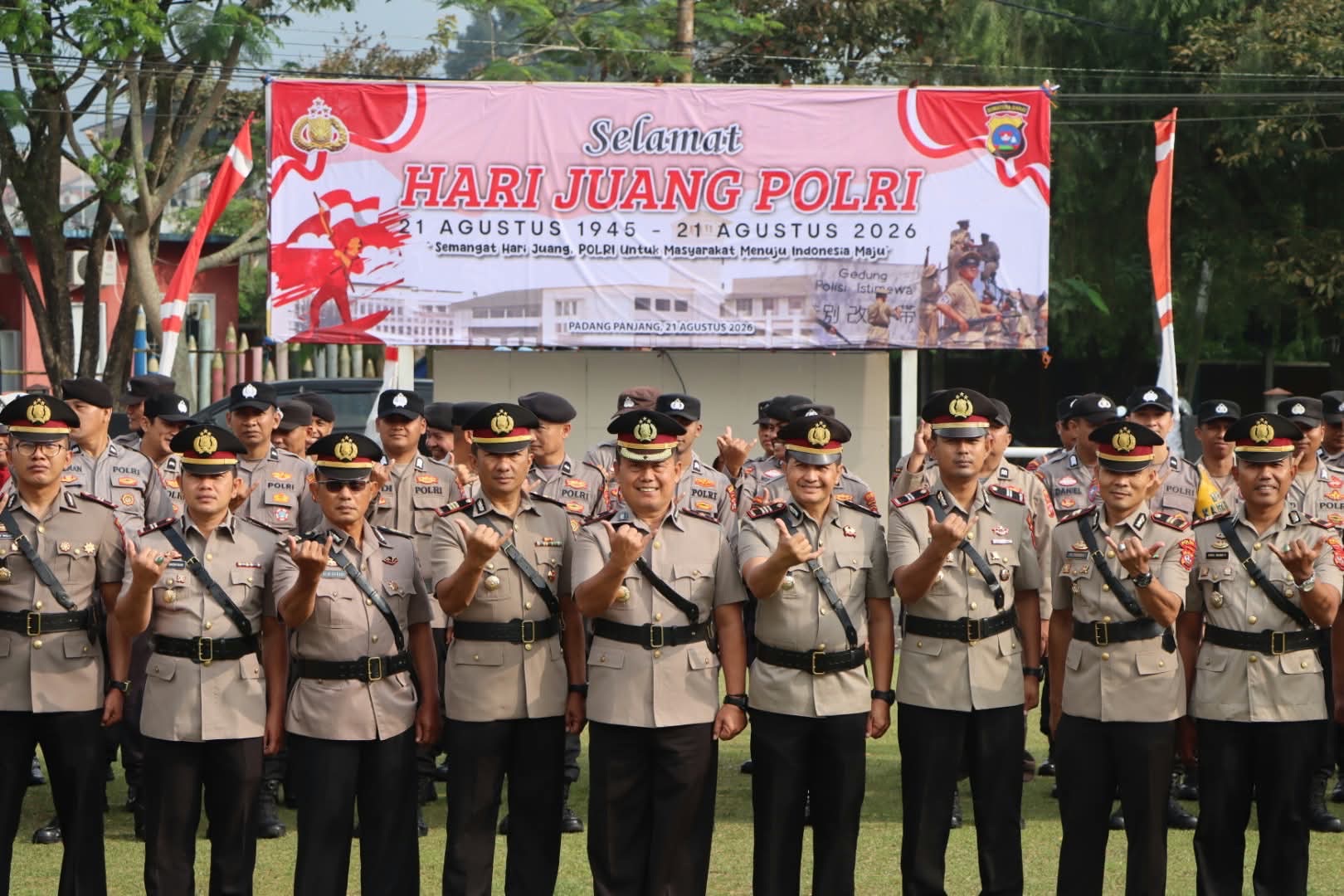 Polres Padang Panjang Gelar Upacara Hari Juang Polri