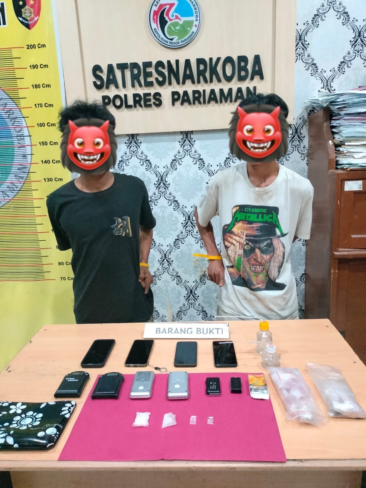 Komitmen Berantas Peredaran Gelap Narkotika, Satresnarkoba Polres Pariaman Amankan Dua Pelaku Beserta Barang Bukti Sabu
