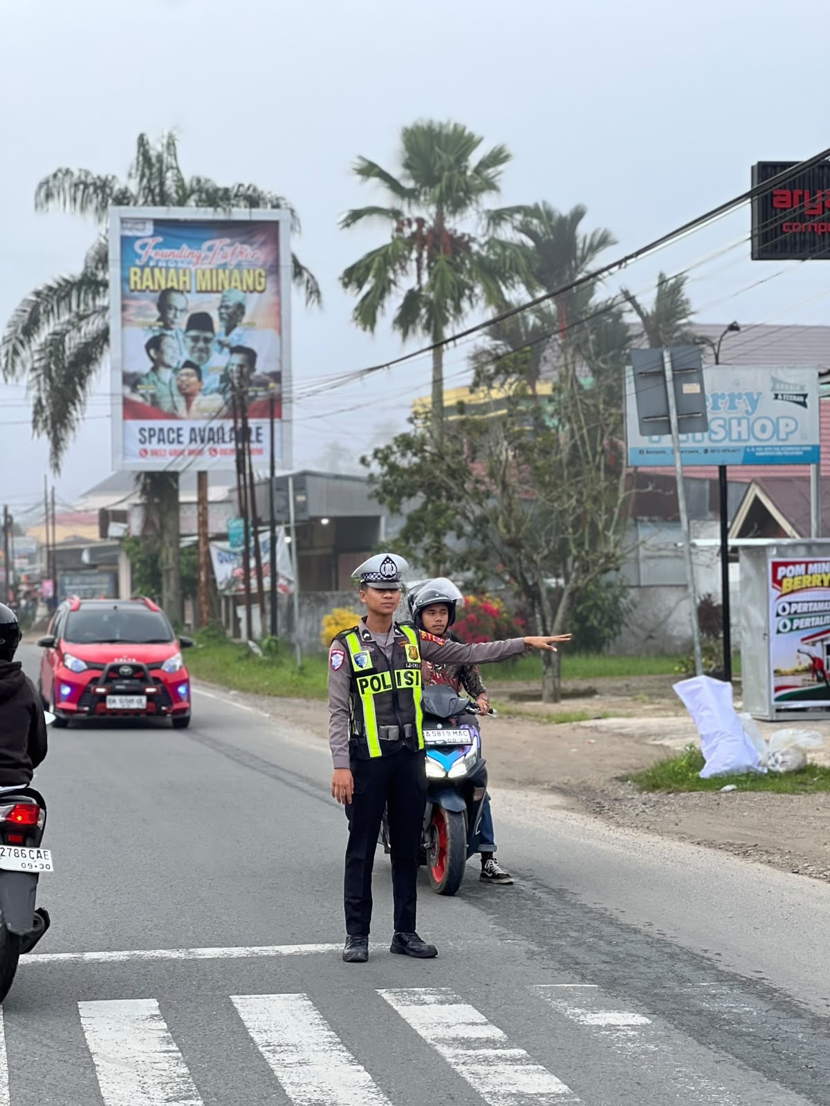 Satlantas Polres 50 Kota Gelar Preventif Pagi, Wujudkan Kamseltibcarlantas di Tanjung Pati
