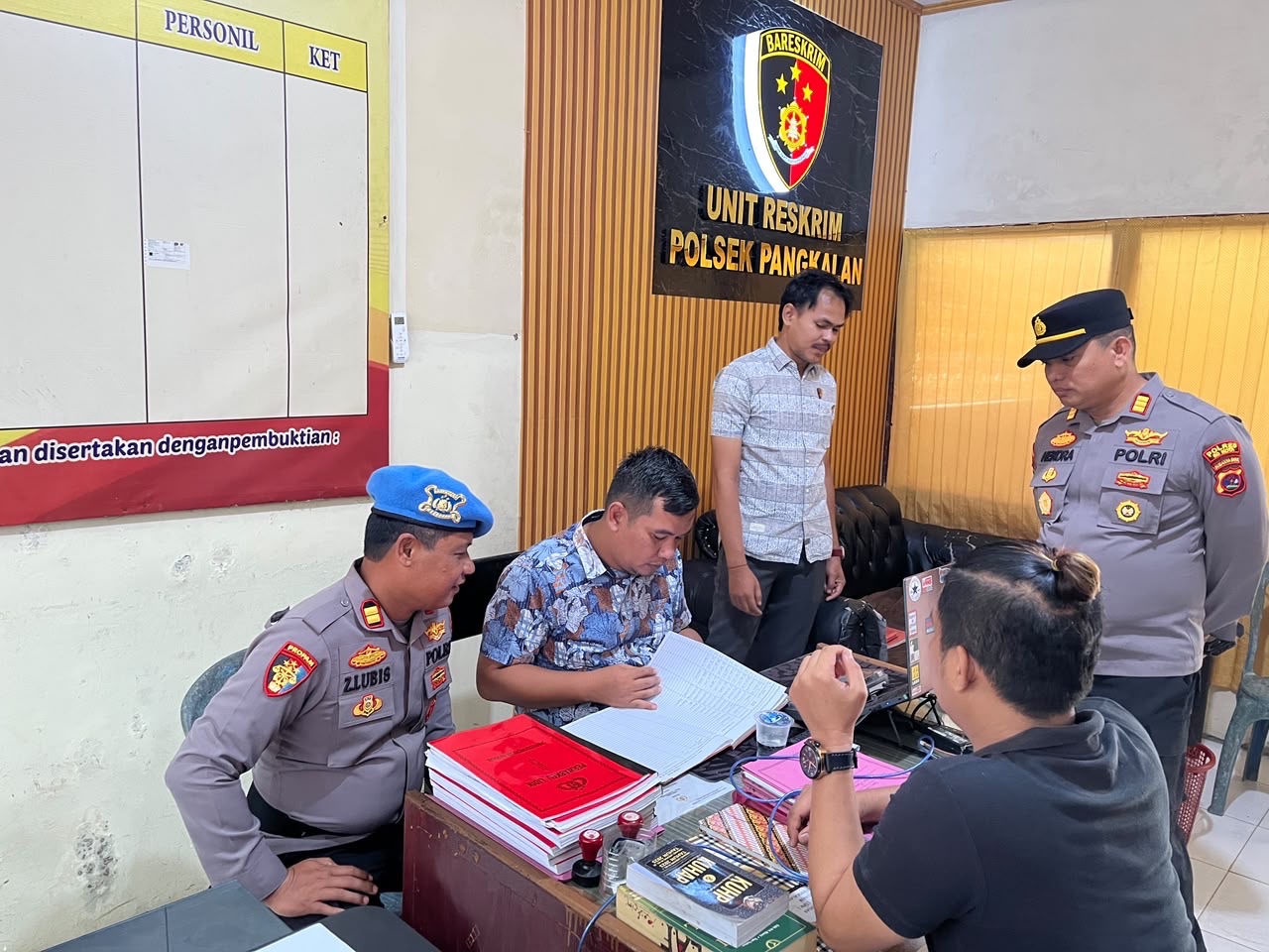 Sie Propam Polres 50 Kota Gelar Gaktiblin di Polsek Pangkalan dan Kapur IX, Periksa Disiplin Personel hingga Antisipasi Judi Online