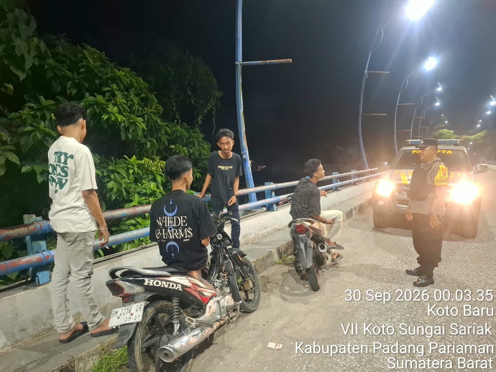 Polres Padang Pariaman&nbsp; Intensifkan Patroli Malam, Antisipasi 3C dan Gangguan Kamtibmas
