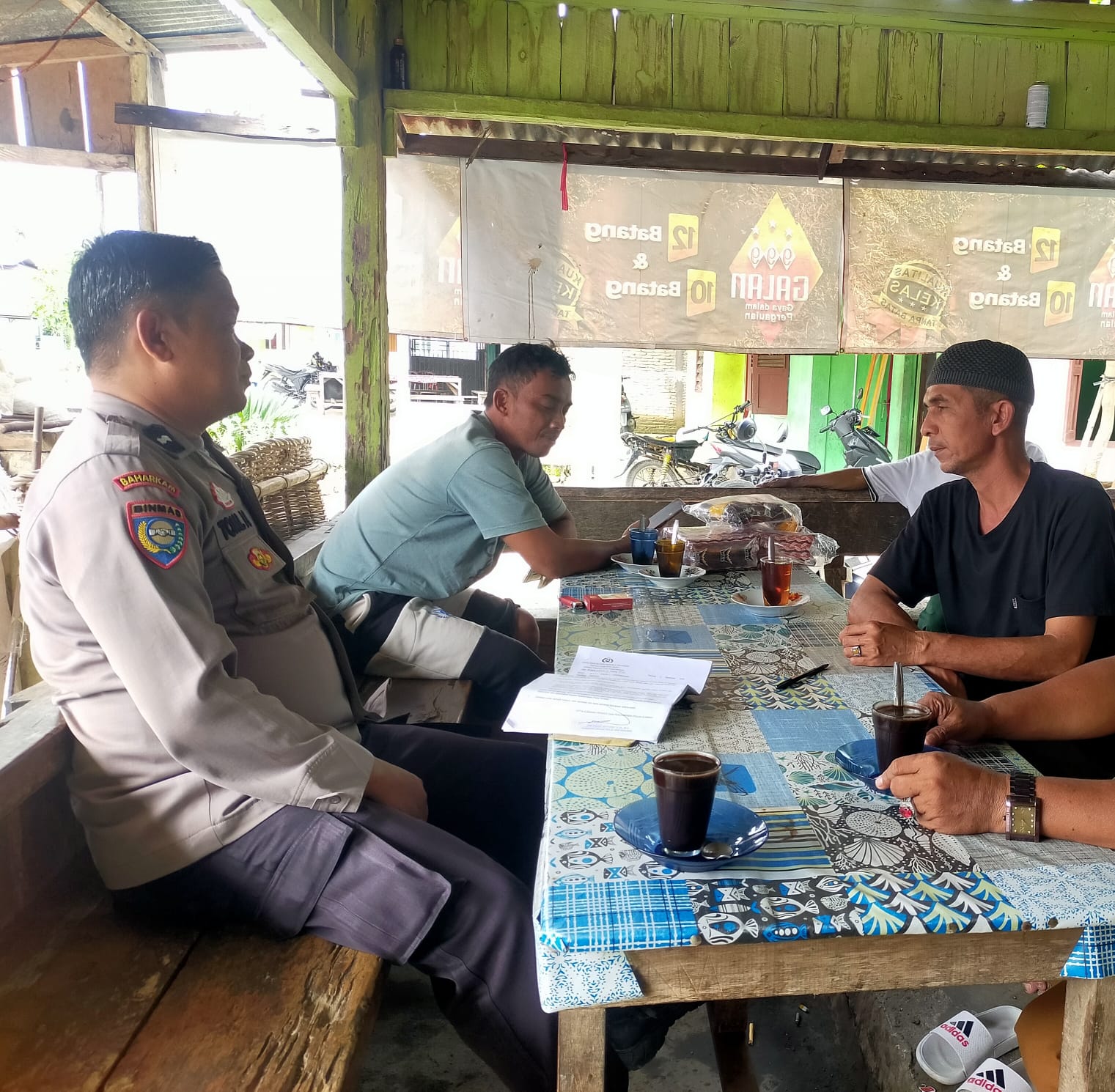 Bhabinkamtibmas Polres Pasaman Sosialisasikan Ketahanan Pangan dan Kamtibmas kepada Warga