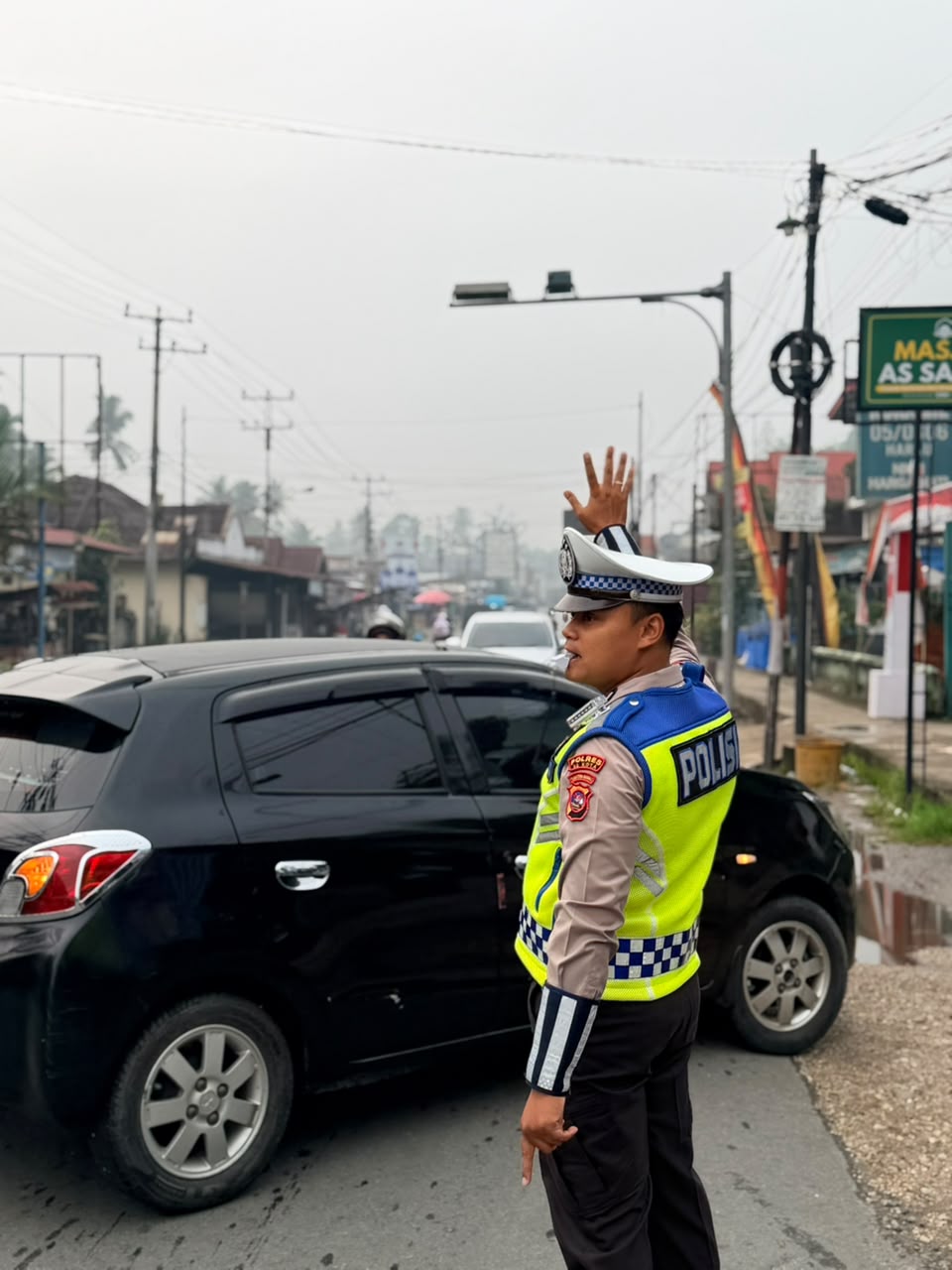Satlantas Polres 50 Kota Hadir di Pagi Hari, Ciptakan Kamseltibcarlantas di Tanjung Pati
