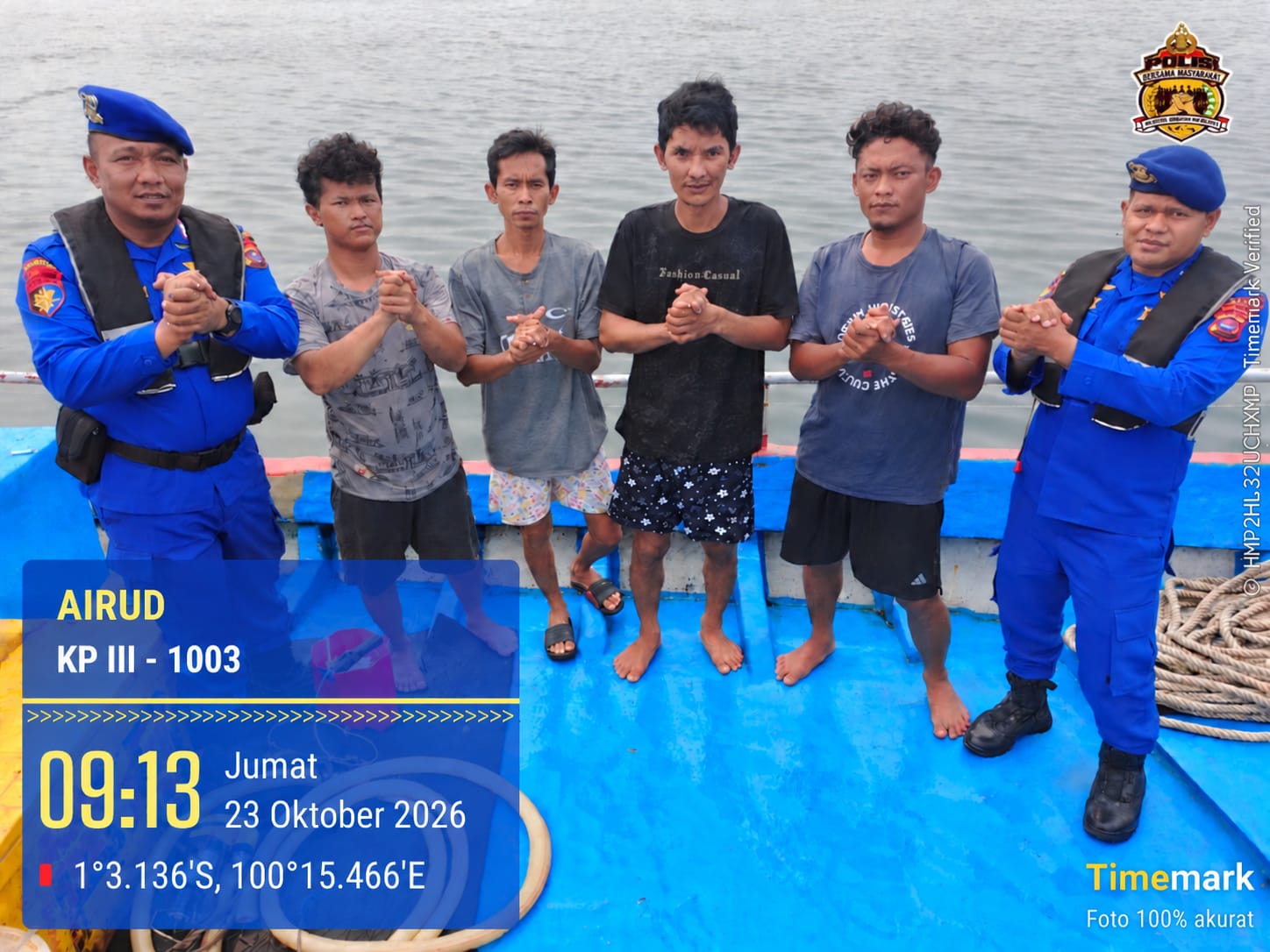 Cegah Kecelakaan Laut, Ditpolairud Polda Sumbar Edukasi Nelayan soal Keselamatan