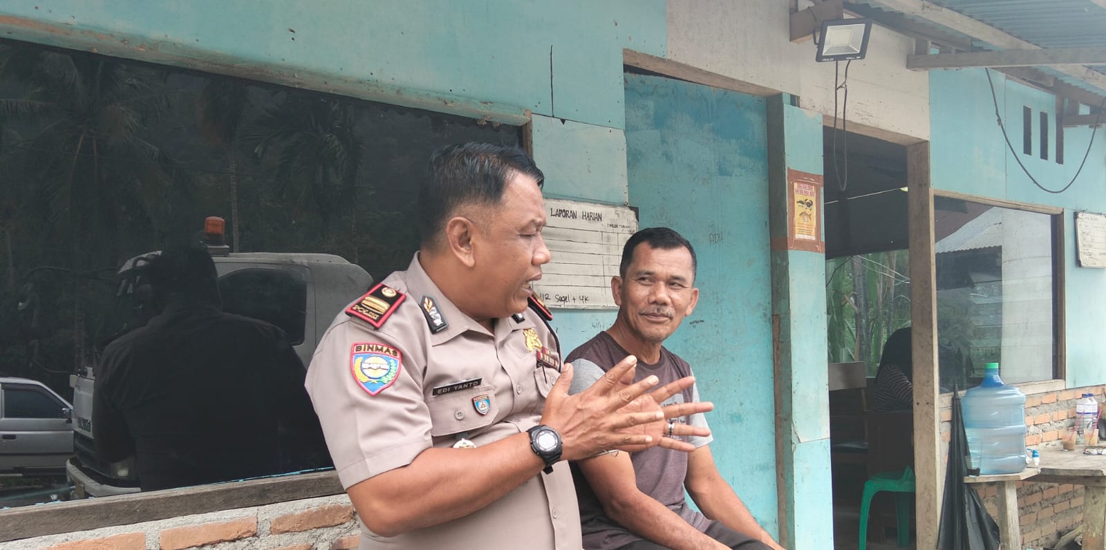 Polres Agam Pantau Aktivitas Warga di Stasiun Oksigen Lubuk Sao, Ini Pesan Kasat Binmas